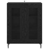 Sideboard Black Oak 69.5 x 34 x 90 cm Engineered Wood 887206