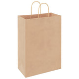 Paper Bags 250 pcs with Handles Brown 32x17x44 cm 4101594