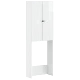 Toilet Cabinet ALKMAAR High Gloss White 66 x 25.5 x 190 cm 896259
