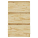 Bedside Cabinets 2 pcs 40x29.5x64 cm Solid Pine Wood 808084