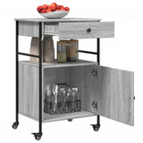 Kitchen Trolley Grey Sonoma 56x43x89.5 cm Engineered Wood 842394