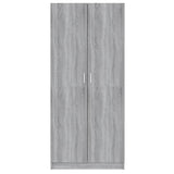 Wardrobe Grey Sonoma 80x50x180 cm Engineered Wood 815352