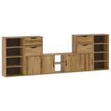 5 Piece TV Units with Storage ODDA Solid Wood Pine 3365368