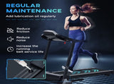 Folding Treadmill, 2.0HP Incline Treadmill Running Machine, 12.8 km/h, with LED Display, Manual T3398P376855