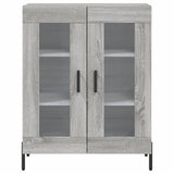 Highboard Grey Sonoma 69.5x34x180 cm Engineered Wood 3195745