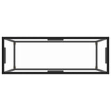 Console Table Transparent 100x35x75 cm Tempered Glass 322811