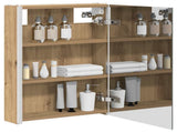 Bathroom Mirror Cabinet Artisan Oak 43 x 11.5 x 60.5 cm 889230