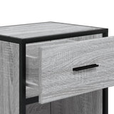 ZNTS Bedside Cabinet Grey Sonoma 40x31x50 cm Engineered Wood 848690