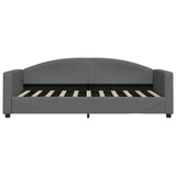 Daybed with Mattress Blue Dark Grey 90x190 cm Fabric 3197256