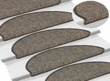 Stair Mats Self-adhesive Sisal-Look 15 pcs 65x21x4 cm Grey and Beige 326872