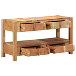 TV Cabinet with Drawer Brown 83 x 33 x 46 cm Solid Reclaim wood 4019626