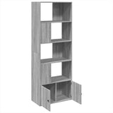 Bookcase Grey Sonoma 70x36x189 cm Engineered Wood 3295322