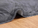 Faux Sheepskin Rug Tafalla Anthracite 120 x 170 cm Polyester 42021592