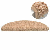 Stair Mats 15 pcs 65x21x4 cm Gold Half Round Large 322379
