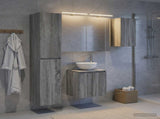Bathroom Cabinet Set 5 pcs Grey Sonoma Engineered Wood 3407292