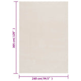 Shaggy Rug Cream White 240x305 cm Polyester 353832