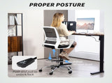 Draughtsman Chair, Mesh Drafting Chair, Ergonomic Office Chair with Lumbar Support, Adjustable Foot T3398P344561