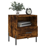 Bedside Cabinets 2 pcs Smoked Oak 40x35x47.5 cm Engineered Wood 827463