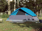 Camping Tent Dome 3-Person Blue Waterproof 94696