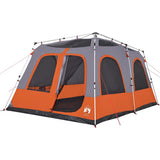 Family Tent Dome 8-Person Grey and Orange Quick Release 4004238