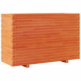 Garden Planter Wax Brown 110x40x72 cm Solid Wood Pine 3282641