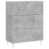 Highboard Concrete Grey 69.5x34x180 cm Engineered Wood 3195839