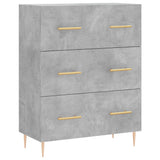 Highboard Concrete Grey 69,5x34x180 cm Engineered Wood 3199741