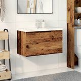 Sink Cabinet with Built-in Basin Old Wood 3328923