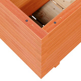 ZNTS Garden Planter Wax Brown 90x40x49.5 cm Solid Wood Pine 847375