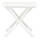 Folding Garden Table White 79x72x70 cm Plastic 48790