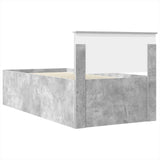 Bed Frame Concrete Grey 120 x 200 cm Engineered Wood 3408609