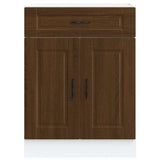 Kitchen Base Cabinet Porto Brown Oak Engineered Wood 853974