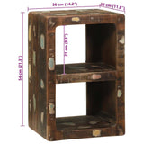 TV Cabinet Multicolour 36 x 30 x 54 cm Solid Reclaim wood 4104548