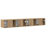 TV Wall Cabinet 2 pcs Artisian Oak Engineered Wood 892248