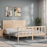 Bed Frame without Mattress 160x200 cm Solid Wood Pine 3192761
