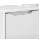 Bathroom Basin Cabinet High Gloss White 60 x 30 x 60 cm 888751