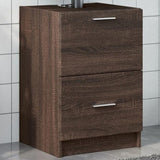 Sink Cabinet Brown Oak 40x37x59 cm Engineered Wood 848107