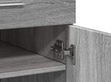 Sideboard Grey Sonoma 80x42.5x93 cm Engineered Wood 3281474