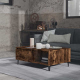 813173 Coffee Table Smoked Oak 90x60x35 cm Engineered Wood