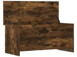 Storage Chest Smoked Oak 80 x 40 x 50 cm Engineered Wood 8011263
