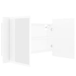 LED Bathroom Mirror Cabinet White 80x12x45 cm Acrylic 804964
