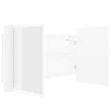 LED Bathroom Mirror Cabinet White 80x12x45 cm Acrylic 804964
