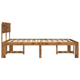 Double Bed Frame with Headboard ROSTOCK Natural 200 x 200 cm 3405438