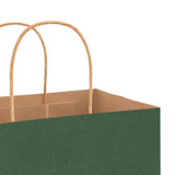 Paper Bags 250 pcs with Handles Green 21x11x36 cm 4101729