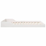 Bed Frame White 120 x 200 cm Solid Pine Wood 873317