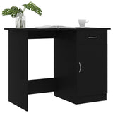 Desk Black 100x50x76 cm Engineered Wood 801081