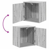 Garage Wall Cabinets 2 pcs Grey Sonoma Engineered Wood 860636