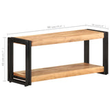 ZNTS TV Cabinet 90x30x40 cm Solid Acacia Wood 321978