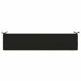 2-Piece Bench Cushions SOEST 2 pcs 100% Polyester Black 949111