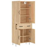 Highboard Sonoma Oak 69.5x34x180 cm Engineered Wood 3199908